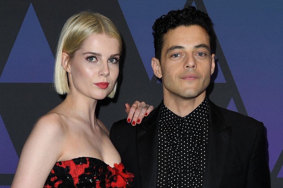 Aktris Lucy Boynton dan aktor Rami Malek menghadiri gala 10th Annual Governors Awards yang digelar Academy of Motion Picture Arts and Sciences di Dolby Theater di Hollywood & Highland Center, Hollywood, California, 18 November 2018.