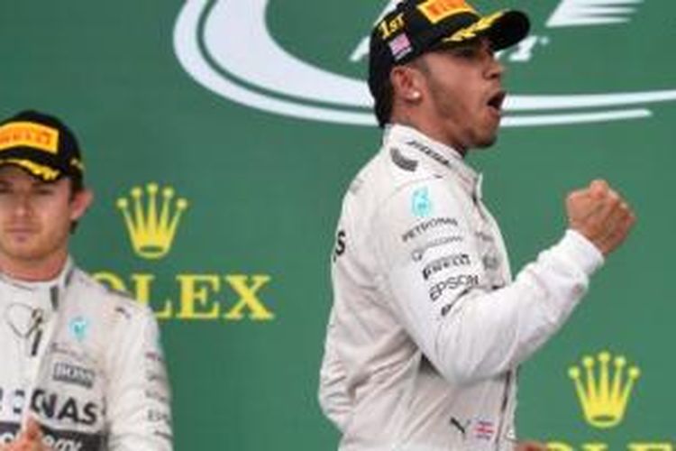 Lewis Hamilton dan Nico Rosberg