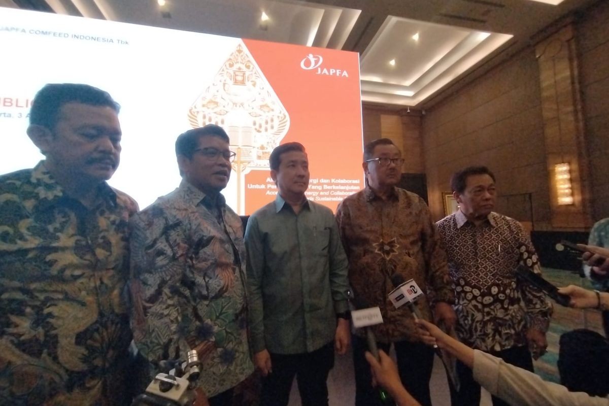 Public Expose PT Japfa Comfeed Indonesia Tbk (JPFA) di Jakarta, Rabu (3/4/2024).