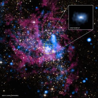 Sagitarius A * yang menjadi pusat Galaxy Bima Sakti