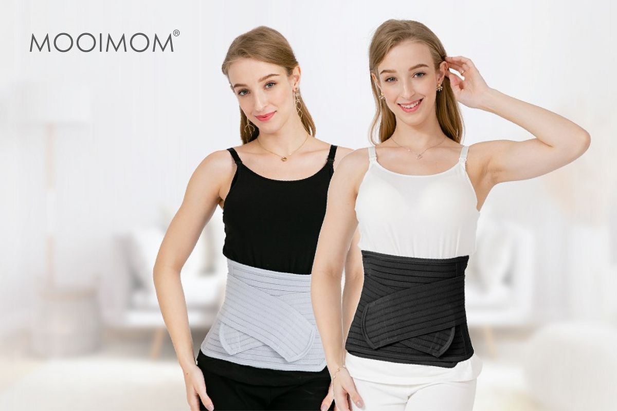 Korset melahirkan Mooimom Bamboo Postpartum Belly Band.