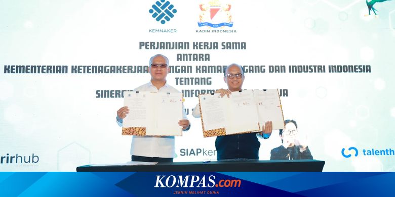 Kemenaker dan Kadin Teken MoU untuk Perkuat Sistem Informasi Pasar Kerja dan Pelatihan Vokasi