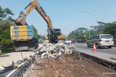 Jagorawi Arah Jakarta Macet, Ada Perbaikan Jalan Sepanjang 140 Meter