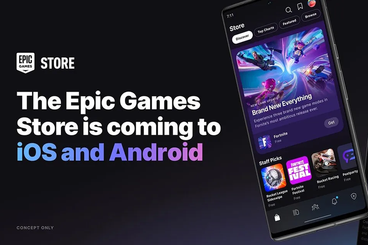 Epic Games Store akan meluncur di iOS dan Android
