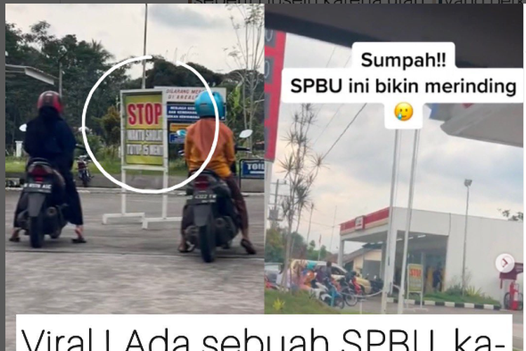 Tangkapan unggahan Instagram soal SPBU Susukan tutup selama 15 menit untuk shalat berjemaah