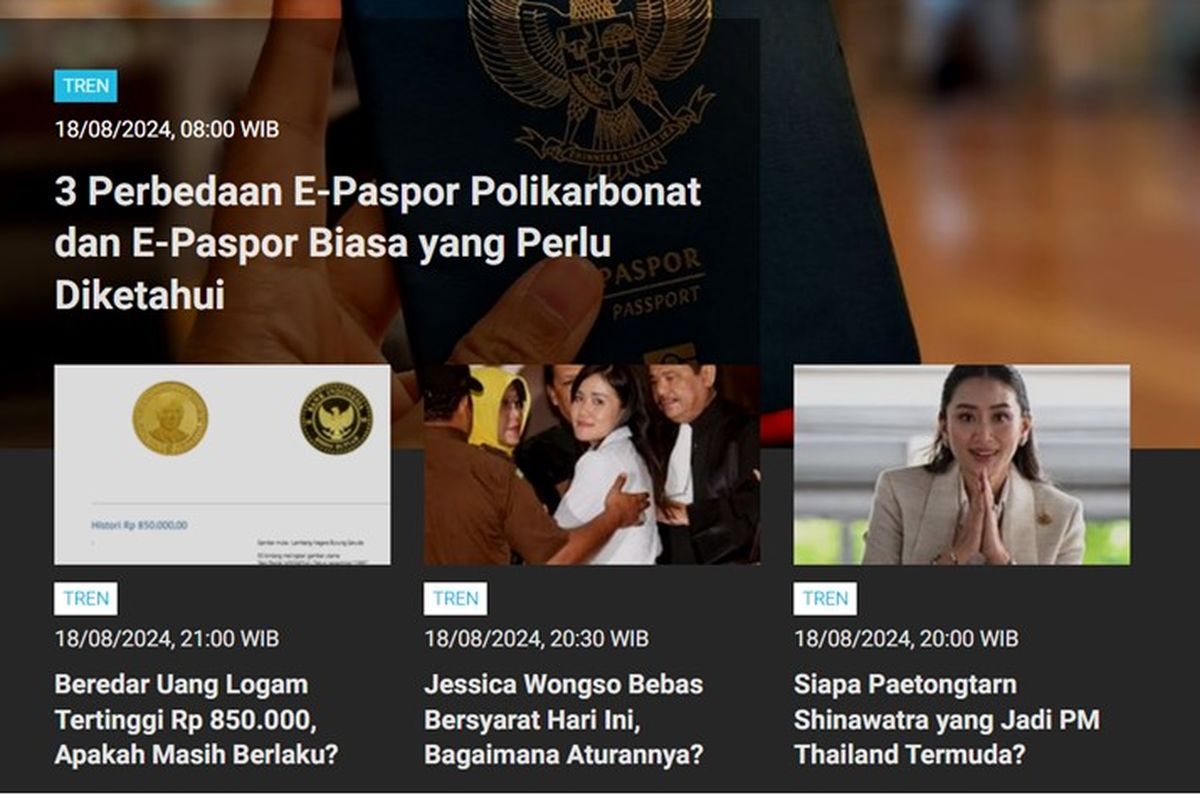 Populer Tren 18 Agustus 2024