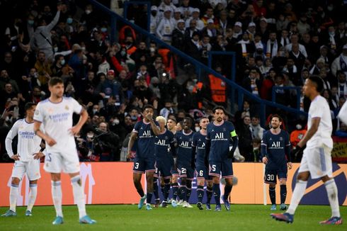 Hasil 16 Besar Liga Champions: PSG Atasi Real Madrid, Man City Pesta Gol