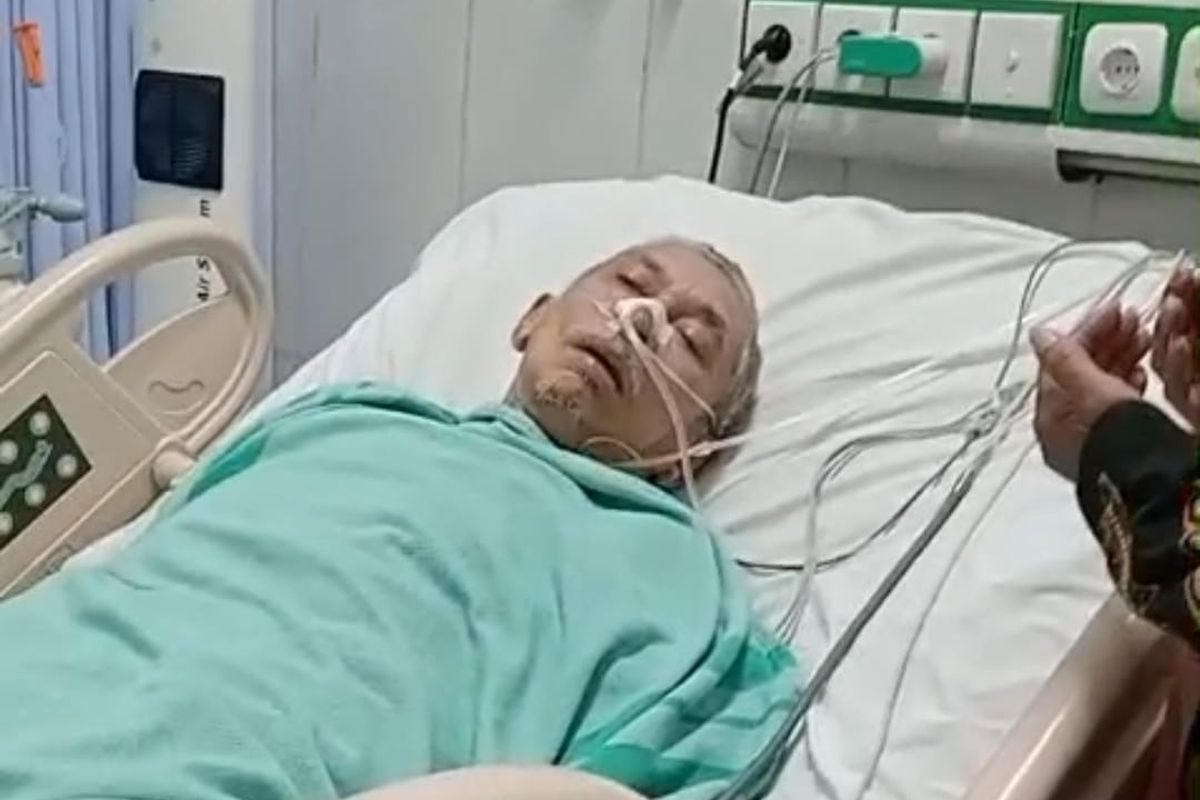 Suami Sri Haryani saat menjalani perawatan di Rumah sakit Purworejo 