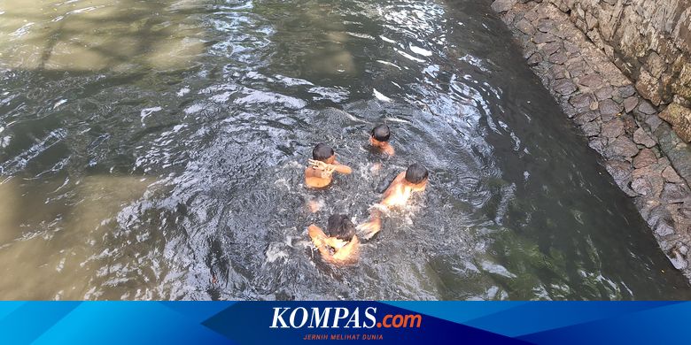 Anak-anak Pademangan Berenang di Kali Mati yang Banyak Ular, Pemkot Jakut: Ancol Bisa Saja Fasilitasi