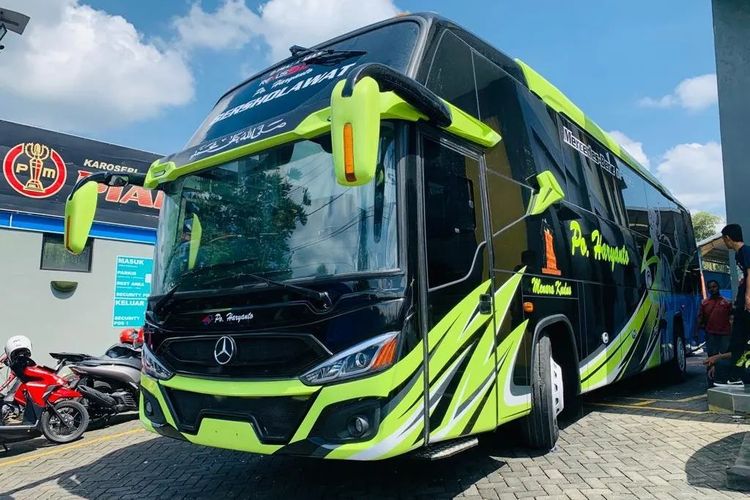 Bus baru PO Haryanto. Bus Haryanto Executive melayani rute Jakarta-Pati untuk mudik 2024.