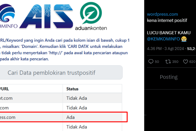 Situs Wordpress Sempat Diblokir Kominfo, Ini Alasannya