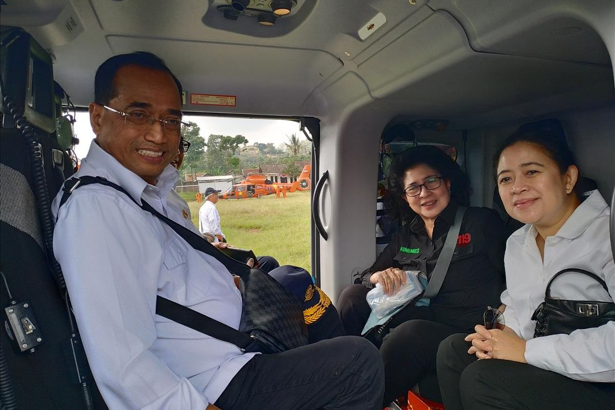 Menteri Perhubungan (Menhub) Budi Karya Sumadi melakukan peninjauan kesiapan mudik di wilayah Nagreg, Kabupaten Bandung, Provinsi Jawa Barat, Rabu (29/5/2019).