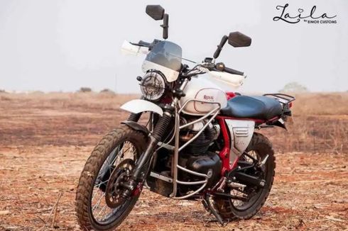 Modif Royal Enfield Interceptor Scrambler Ala Ducati Desert Sled