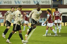 Aston Villa Vs Man United, Gol Pogba-Fernandes Bawa Setan Merah Menang