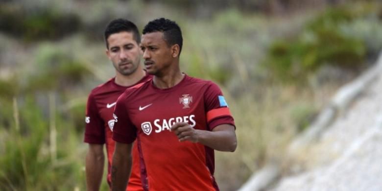 Gelandang Manchester United asal Portugal, Luis Nani.