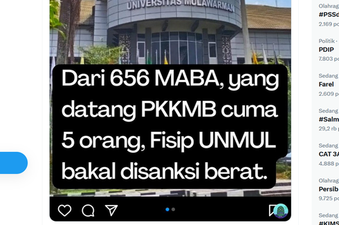 Ramai soal PKKMB 2023 Hanya Dihadiri 5 Orang Mahasiswa FISIP, Ini Kata Universitas Mulawarman