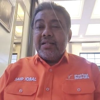 Presiden Konfederasi Serikat Pekerja Indonesia (KSPI), Said Iqbal. 