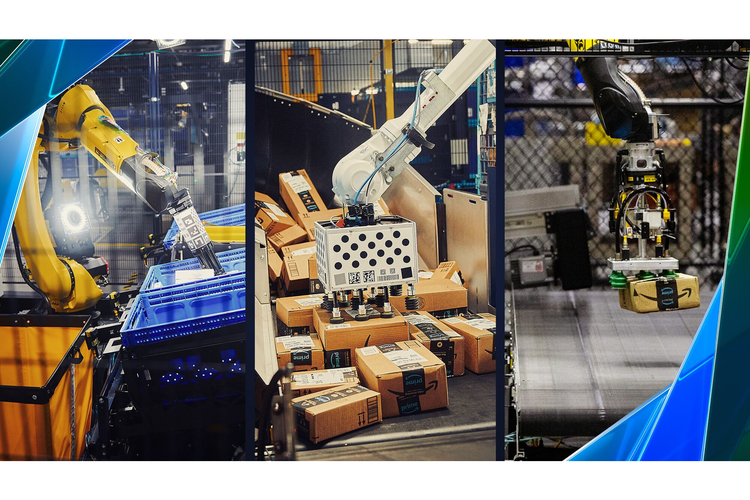 Perusahaan yang didirikan oleh Jeff Bezos ini memiliki sembilan jenis robot berbeda yang bertugas membantu berbagai pekerjaan di dalam gudang. 
