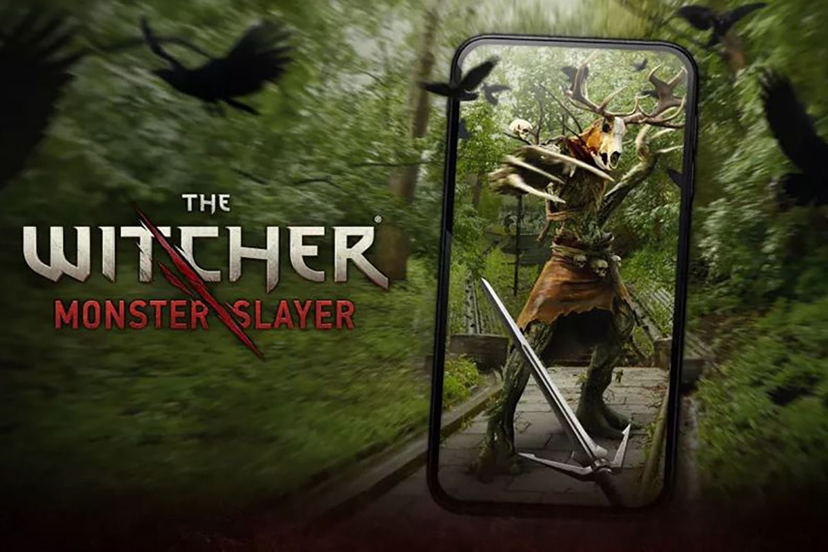 Ilustrasi game The Witcher: Monster Slayer dari Spokko