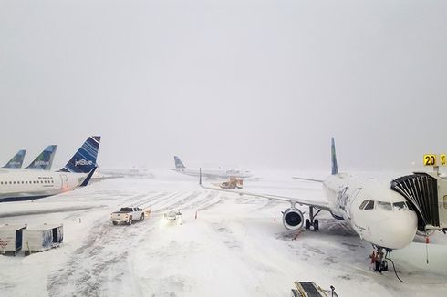AS dan Kanada Diselimuti Suhu Terendah, 3.420 Penerbangan Ditunda