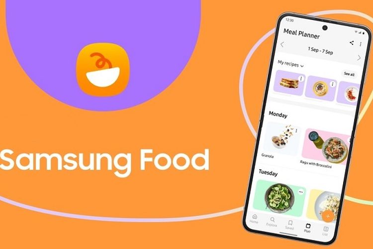 Ilustrasi Samsung Food, aplikasi resep masakan berbasis AI