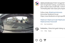 Video Mobil Travel Nyalip dari Bahu Jalan Tol dan Nyaris Tabrakan