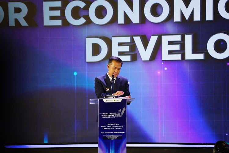 Pj Gubernur Jawa Barat, Bey Machmudin dalam acara West Java Investment Summit (WJIS) 2024. 