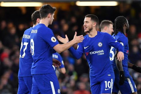 Hazard Makin Mendekati Dua Legenda Chelsea