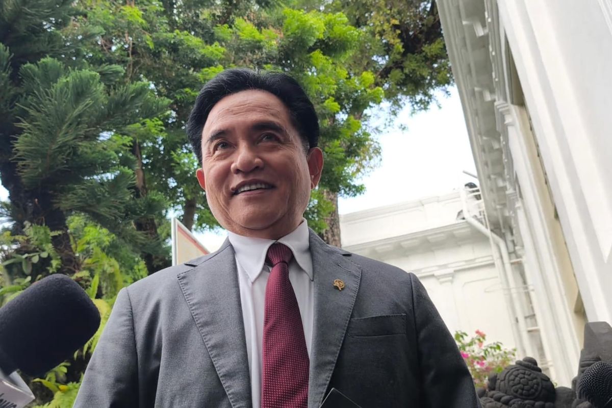 Menteri Koordinator Bidang Hukum, HAM, Imigrasi, dan Pemasyarakatan Yusril Ihza Mahendra di Istana Kepresidenan, Jakarta, Rabu (17/9/2025).