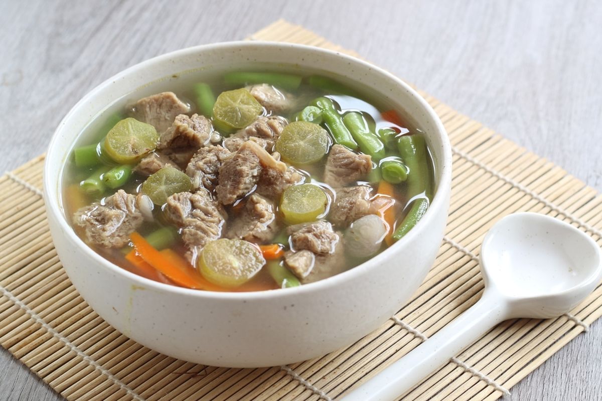 Ilustrasi asem-asem daging.