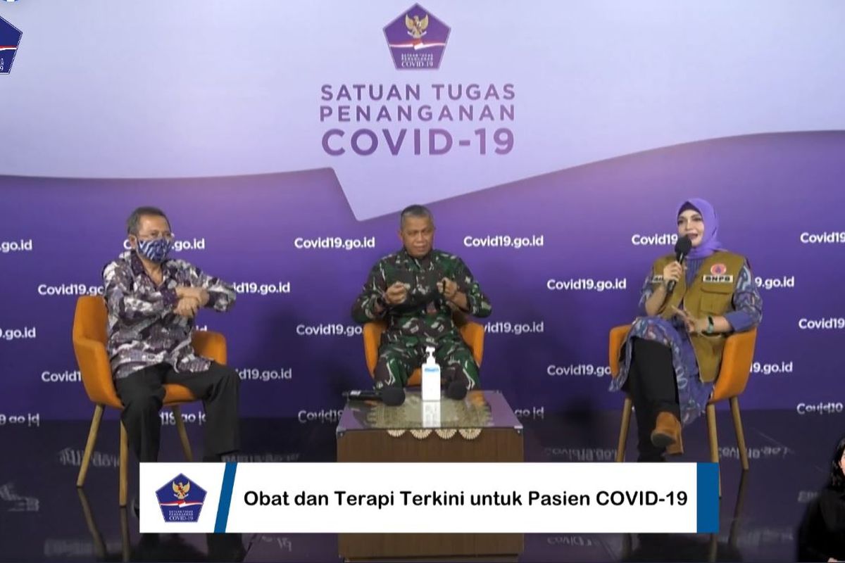 Talkshow Obat dan Terapi Terkini untuk Pasien Covid-19 di BNPB