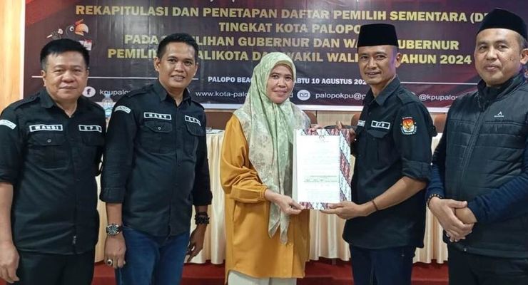 KPU Kota Palopo Tetapkan DPS Pilkada 2024, Ada 125.621 Pemilih