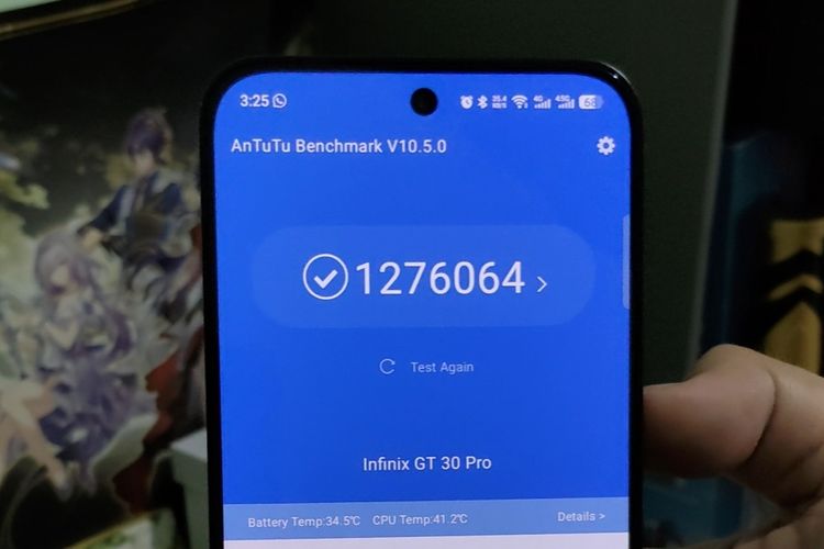 Skor Antutu Infinix GT 30 Pro.