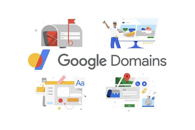 Ilustrasi Google Domains