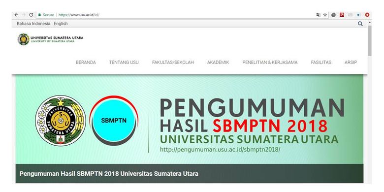Jadwal dan Cara Registrasi Mahasiswa USU dari Jalur SBMPTN