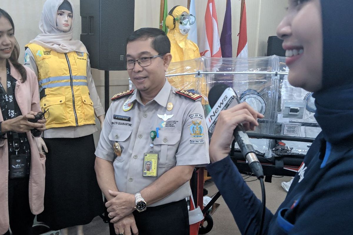 Kepala Kantor Kesehatan Pelabuhan (KKP) Bandara Soekarno-Hatta Anas Maruf saat ditemui di KKP Bandara Soekarno-Hatta Senin (27/1/2020)