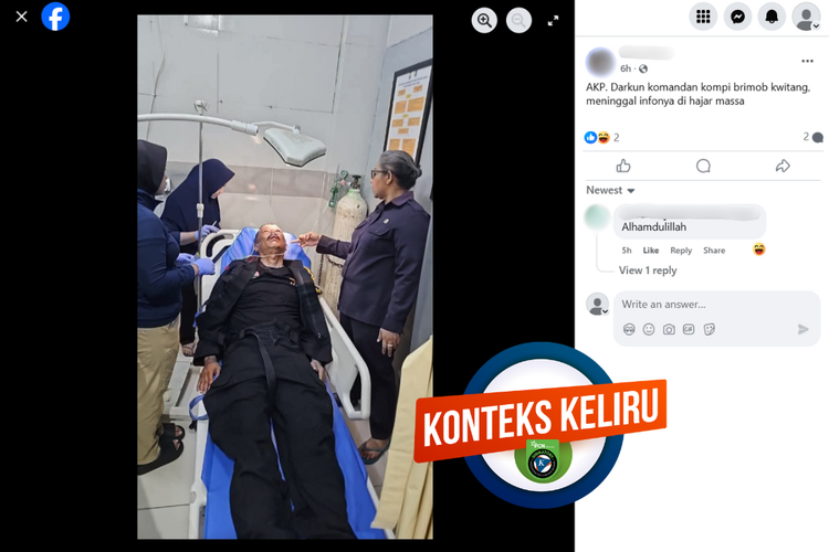INFOGRAFIK: Beredar Hoaks Anggota Brimob Meninggal Dunia, Simak Bantahannya
