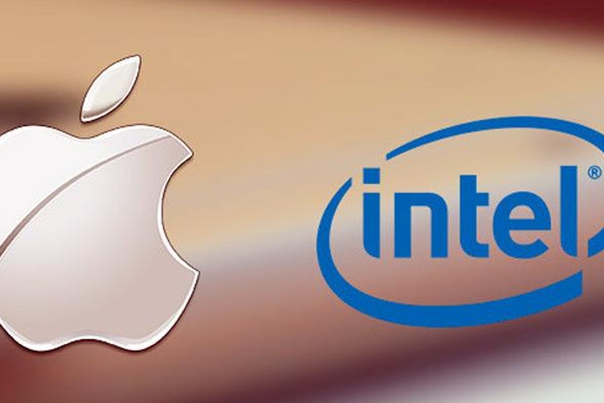 Logo Apple dan Intel