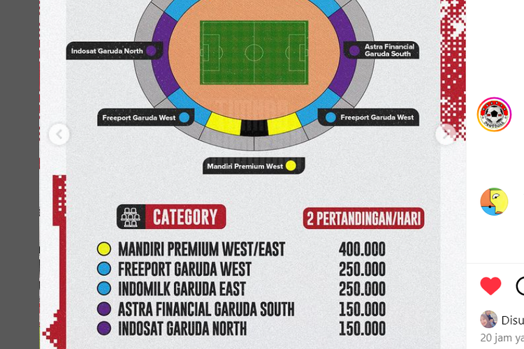 Harga dan Link Pembelian Tiket Timnas Indonesia U20 di Kualifikasi Piala Asia 2025