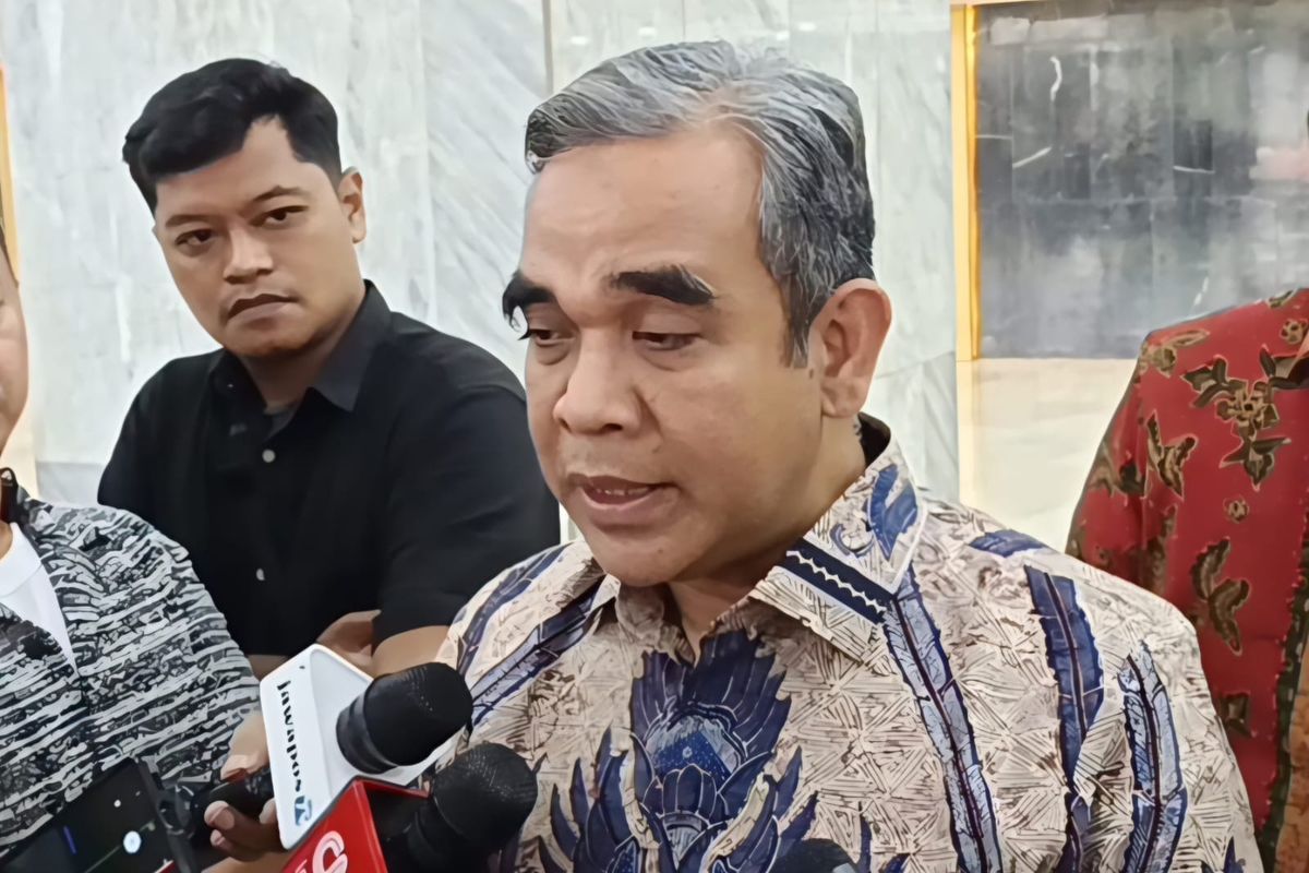 Ketua MPR RI Ahmad Muzani di Kompleks Parlemen, Jakarta, Rabu (9/4/2025).