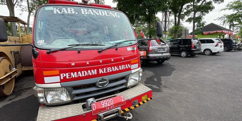 Kondisi Kantor Pemadam Kebakaran, Kabupaten Bandung, Sektor Cileunyi yang mengkhawatirkan, Kamis (3/8/2023)