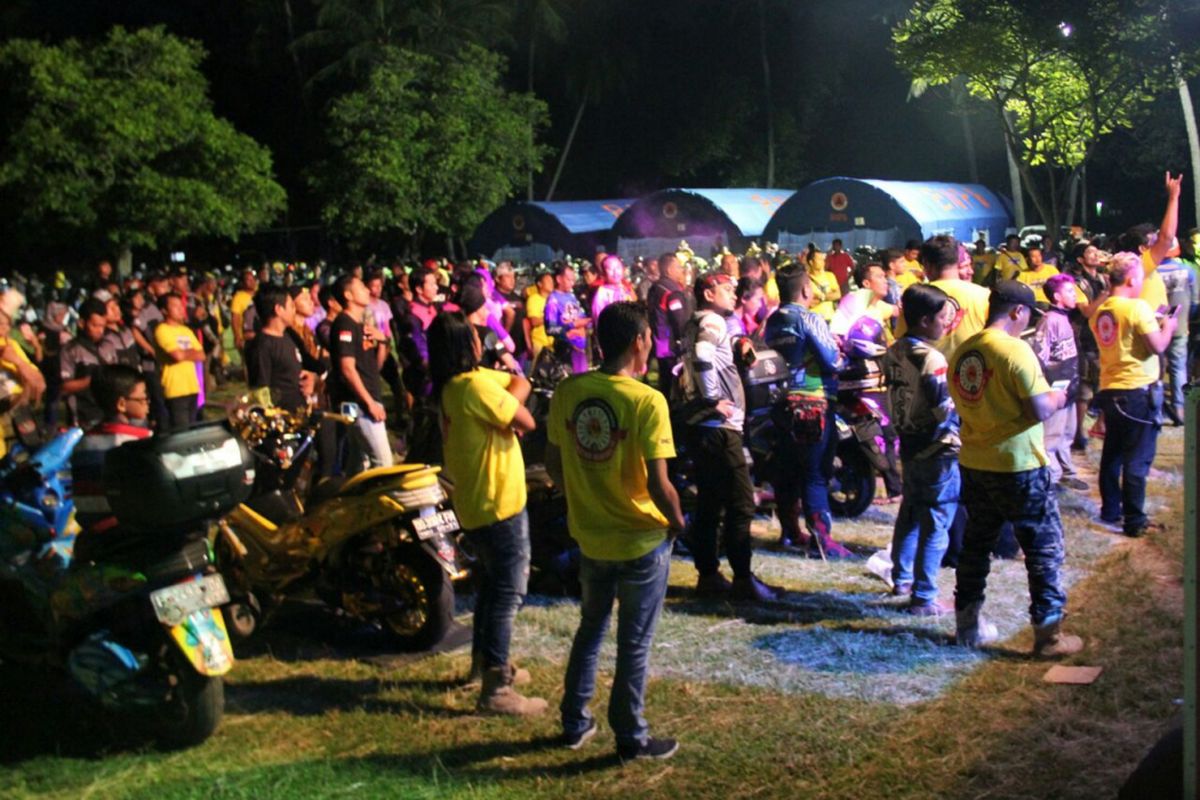 Yamaha NMAX Club Indonesia (YNCI) menggelar kumpul akbar nasional ke-3 di Pantai Senggigi, Lombok, Nusa Tenggara Barat. 