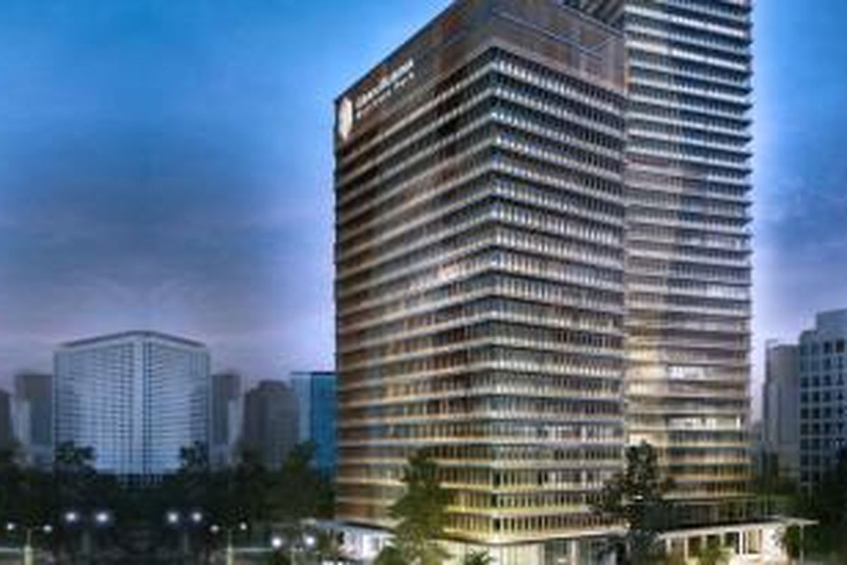 Menara pertama Gran Rubina Business Park akan dibuka pertengahan April 2015.