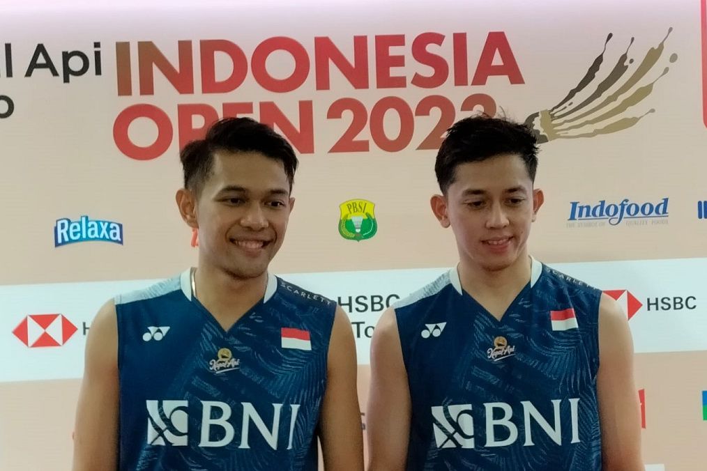 Indonesia Open 2023: Saat Arhan dan Marselino Tonton Fajar/Rian di Istora...