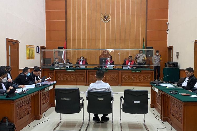 Sidang pembacaan tuntutan AKBP Dody Prawiranegara di PN Jakarta Barat, Senin (27/3/2023). 