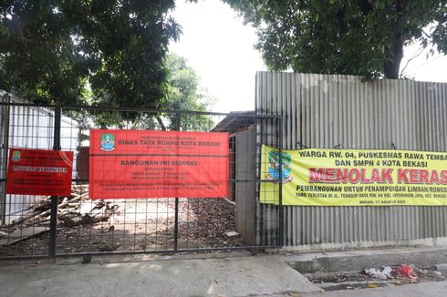 Disegel, Bangunan Penampungan Limbah dan Barang Rongsok yang Berdiri Liar di Bekasi