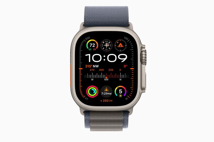 Apple Watch Ultra 2 memiliki tampilan jam Modular Ultra, yang akan memanfaatkan sisi pinggir layar untuk menyajikan data real-time, termasuk detik, ketinggian, atau kedalaman.