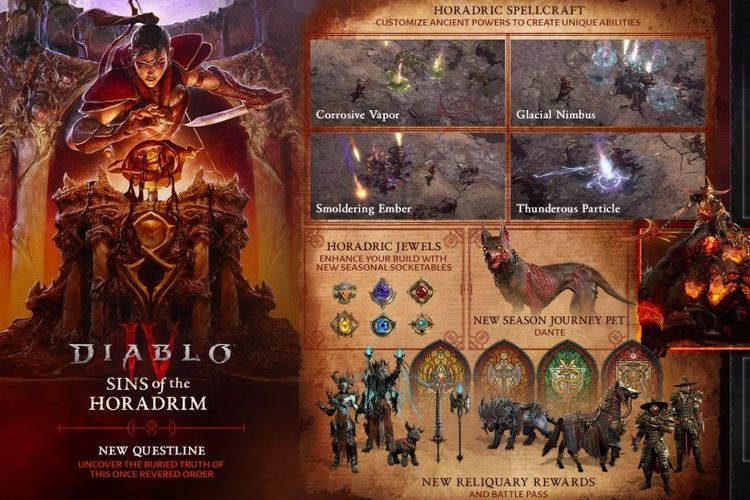 Tampilan konten baru di Diablo IV Season 9.