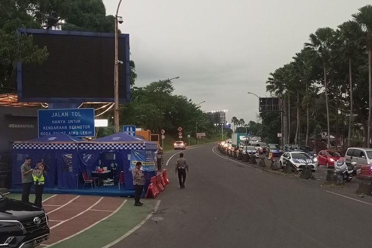Simpang Gadog, Puncak Bogor, Jawa Barat jadi jalur alternatif mudik lebaran 2023.
