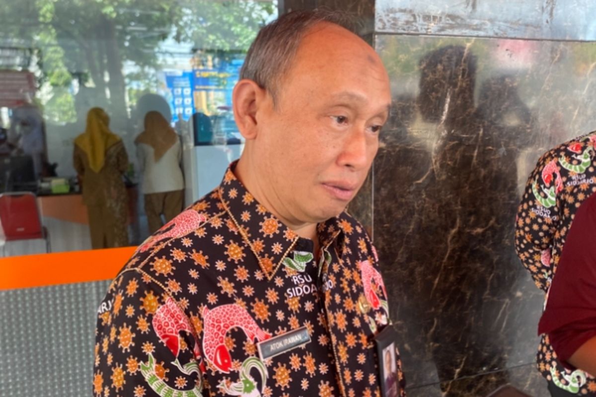 Direktur Utama RSUD RT Notopuro, Dokter Atok Irawan, Selasa (30/9/2025).